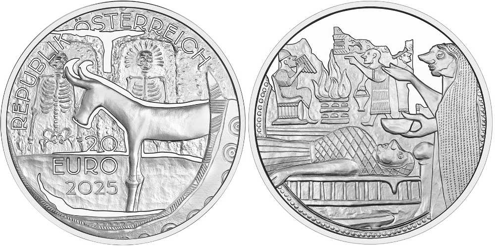 Österreich. 20 Euro, Silber. Glaube und Rituale - Das weiße Gold von Hallstadt. Münze Österreich